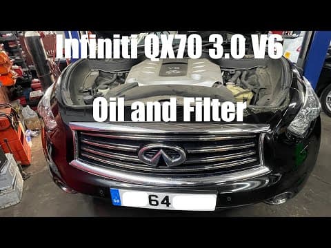 How to Change the Engine Oil — 2017 Infiniti Q70